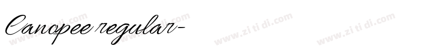 Canopee regular字体转换 Canopee regular字体转换